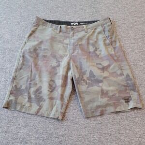 Billabong Crossfire Submersibles Shorts Mens 36 Green Camo Hybrid M203NBCS
